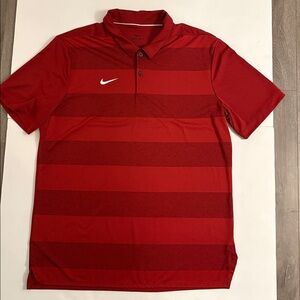 Nike Bold Red Dri-Fit Polo Shirt